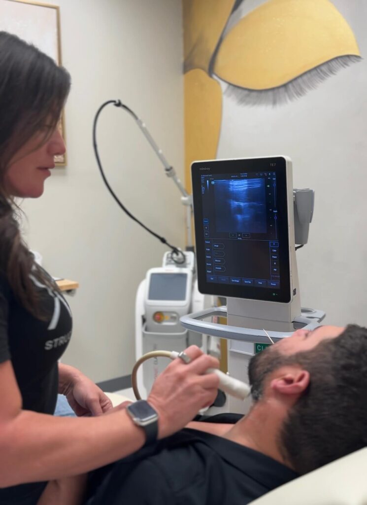 Safety protocol with results using ultrasound machine to see filler