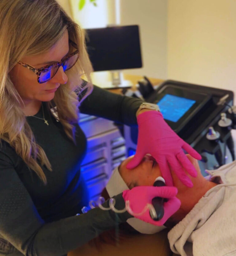 Hydrafacial derma planning procedure treatment results at radiant aesthetics in granbury and hudson oaks near weatherford