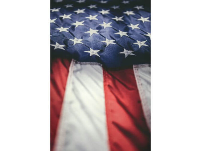 Red white and Radiant 4th july american flag